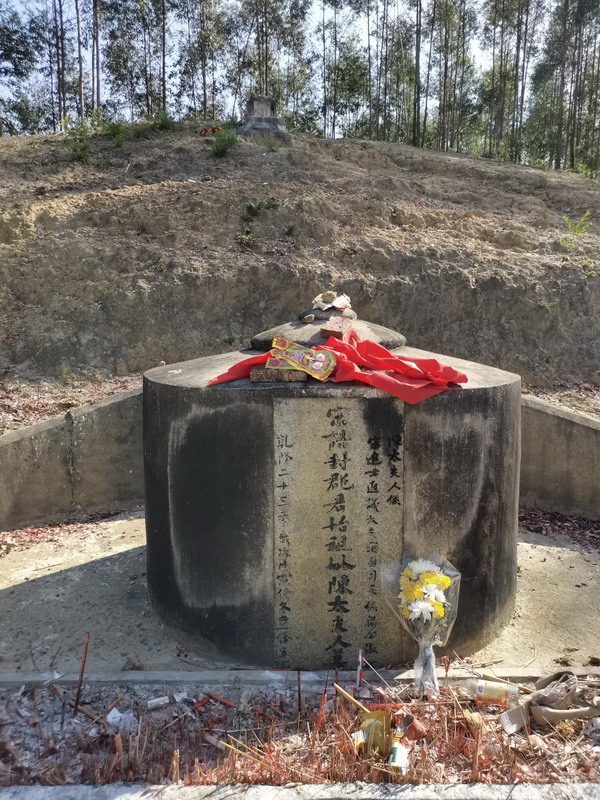 易正时空风水法师 鹤山市八角台梁氏名坟仙人下棋(秦王点兵)