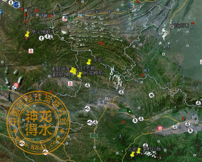 风水宝地凤凰展翅神龙得水
